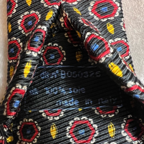 Brioni Multicolor Geometric Silk Tie Luxury Style
